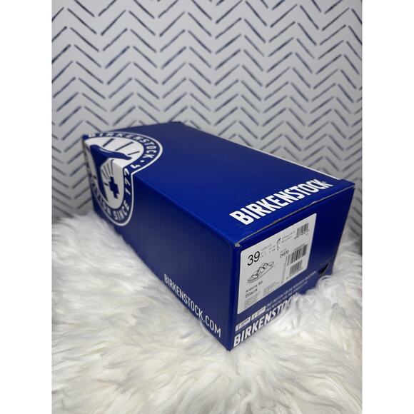 New In Box Birkenstock Arizona black Suede Women's Sandals Size 8 Or 39- Black - Picture 6 of 10